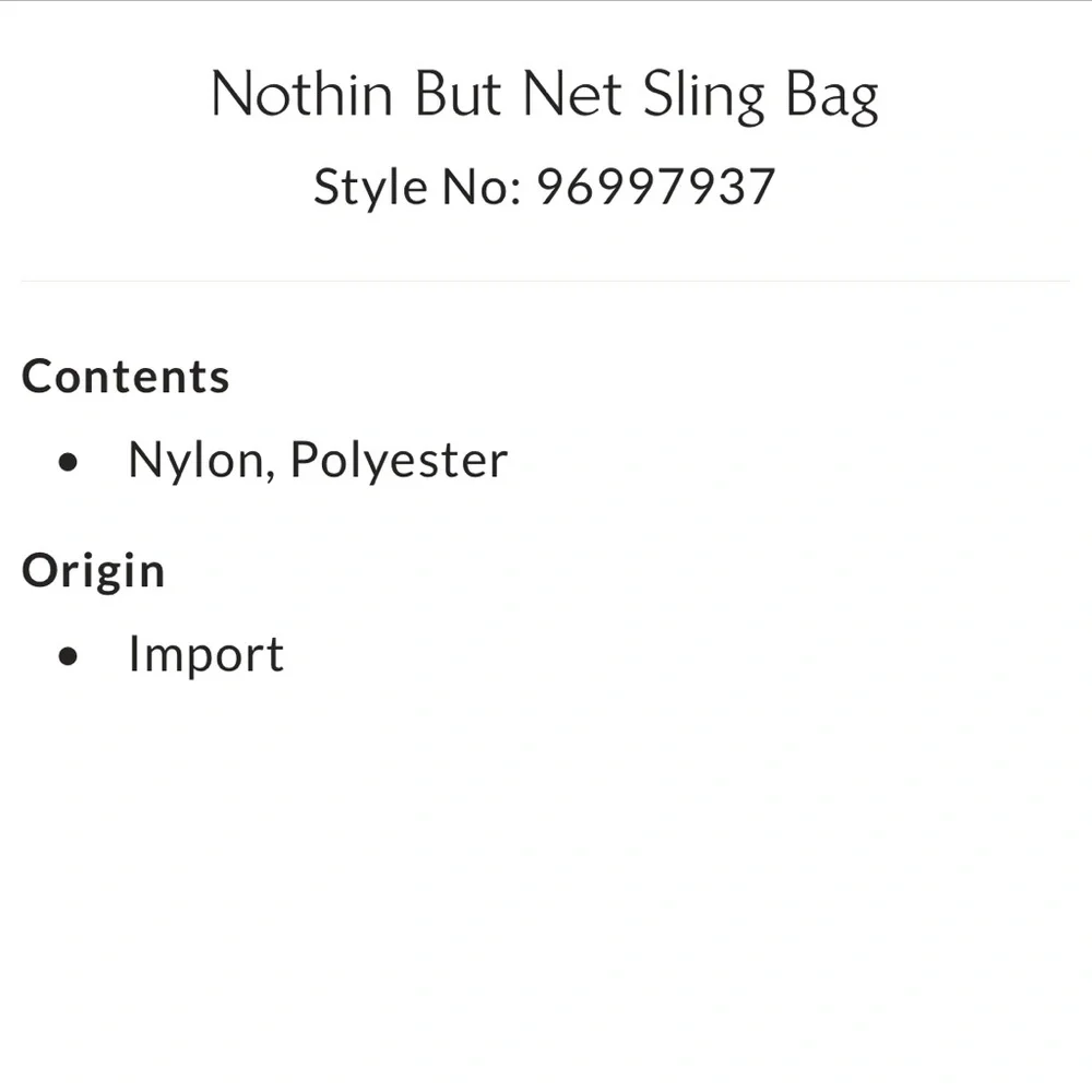 NWT FP Movement Nothing But Net Sling Bag brown black one size sporty new nwt